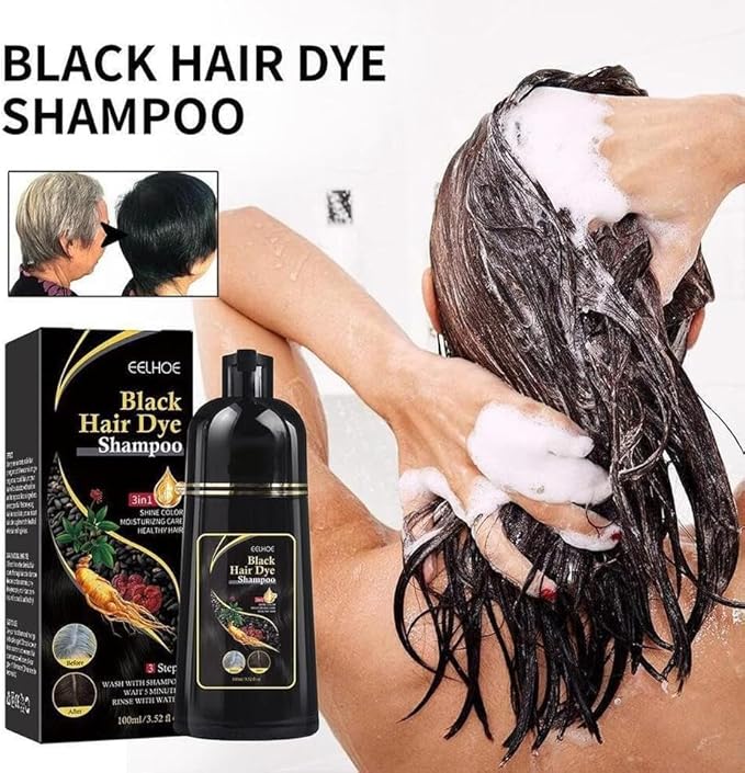 Natural Black Hair 3-IN-1 Dye shampoo