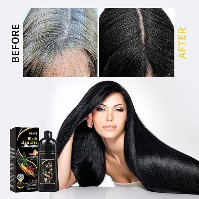 Natural Black Hair 3-IN-1 Dye shampoo